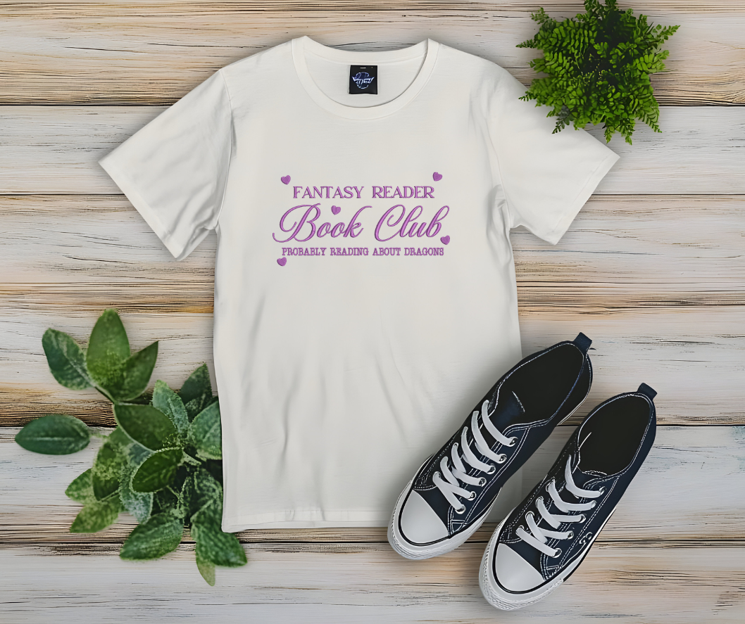 T-shirt Off White Fantasy Book Club