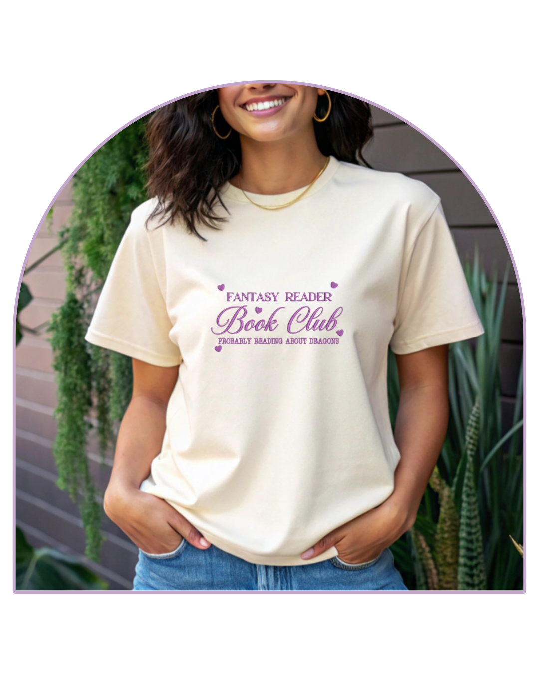 T-shirt Off White Fantasy Book Club