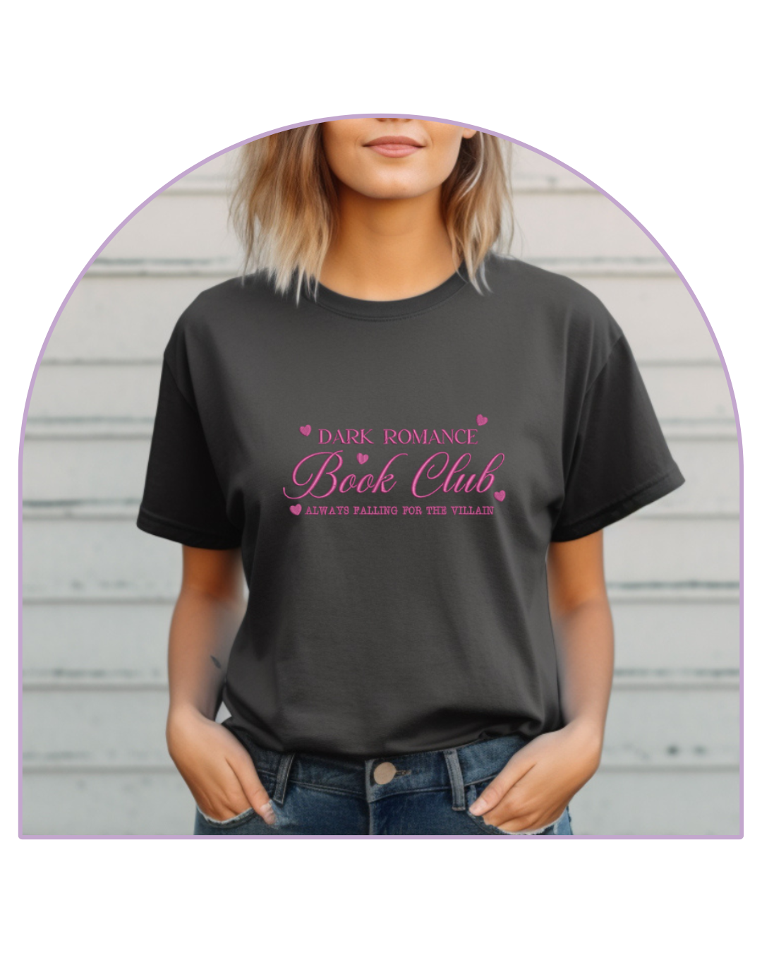 T-shirt Antracite Dark Romance Book Club