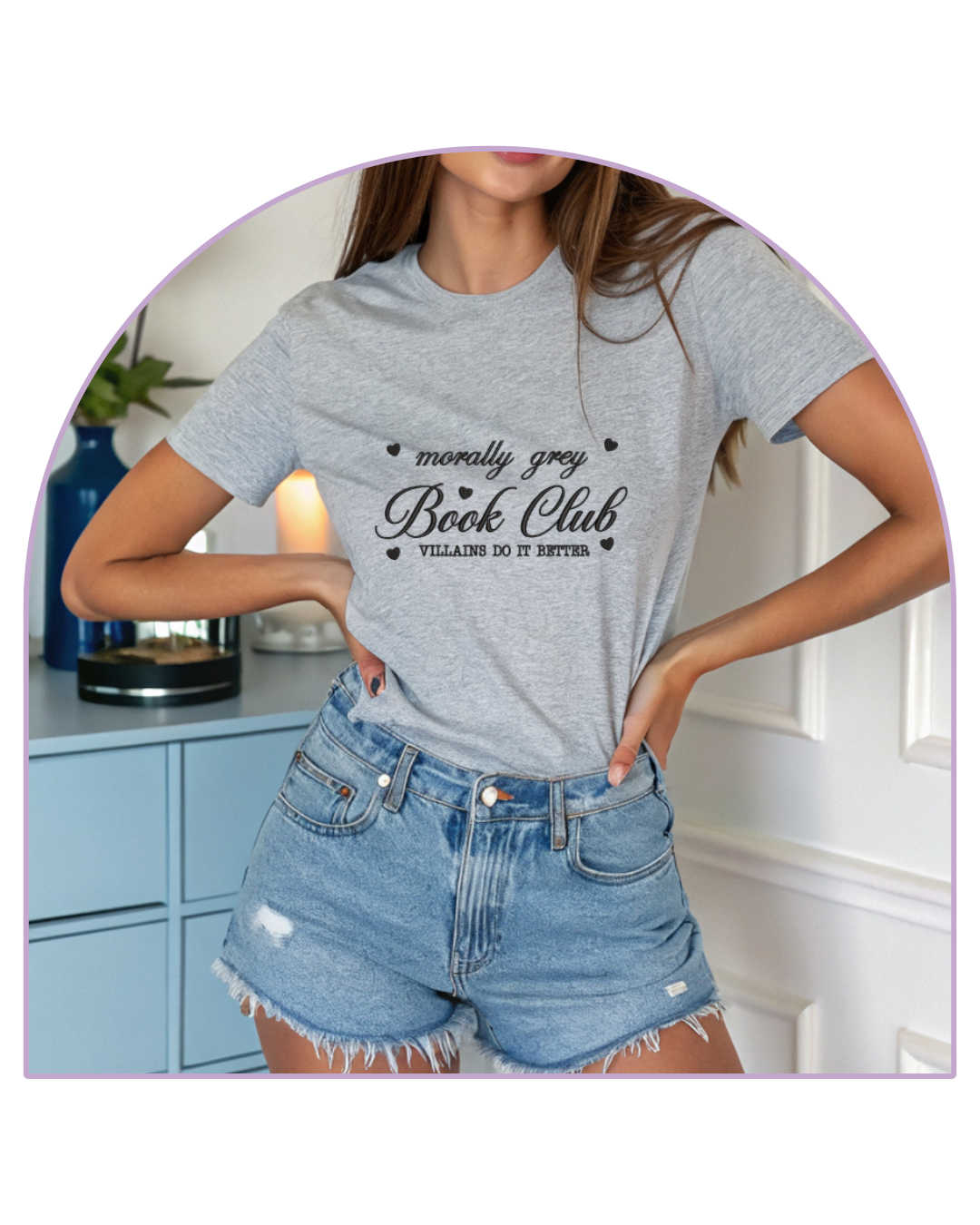 T-shirt Grey Heather Morally Grey