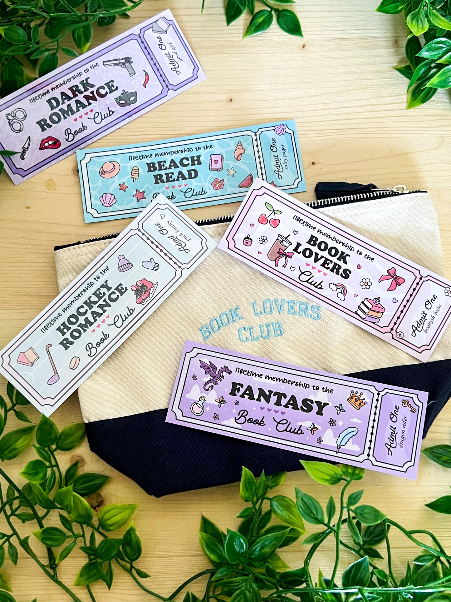 Pochette 100% cotone - Book Lovers Club