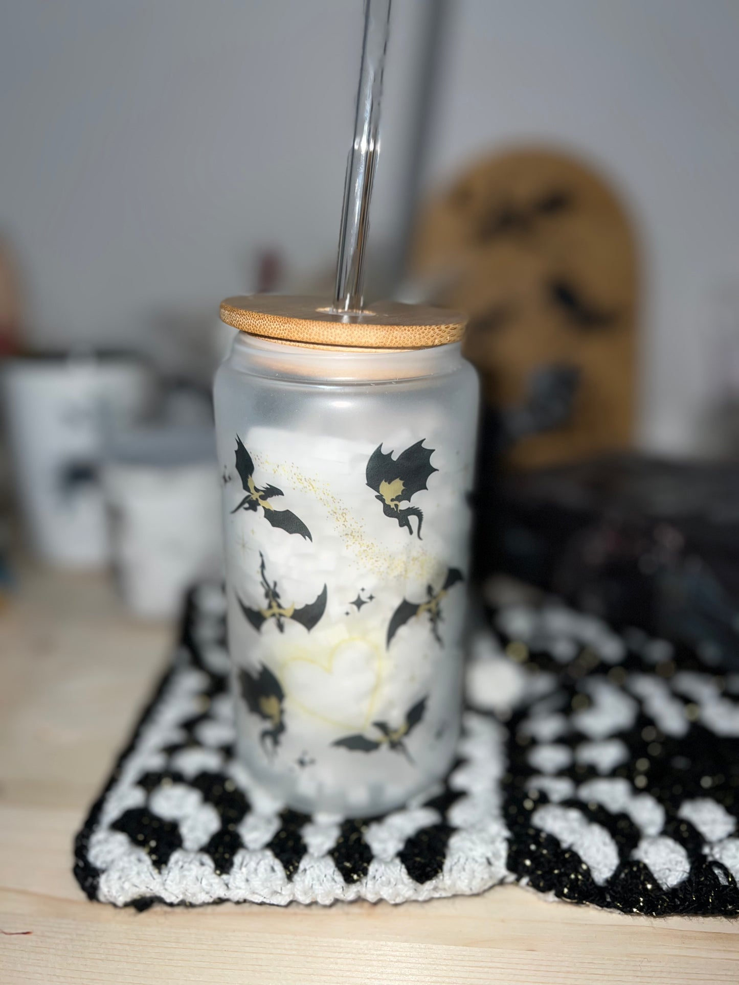 "Lost in a magical World" Tazza Tumbler di Vetro 470 ml - 16 oz Glass Can