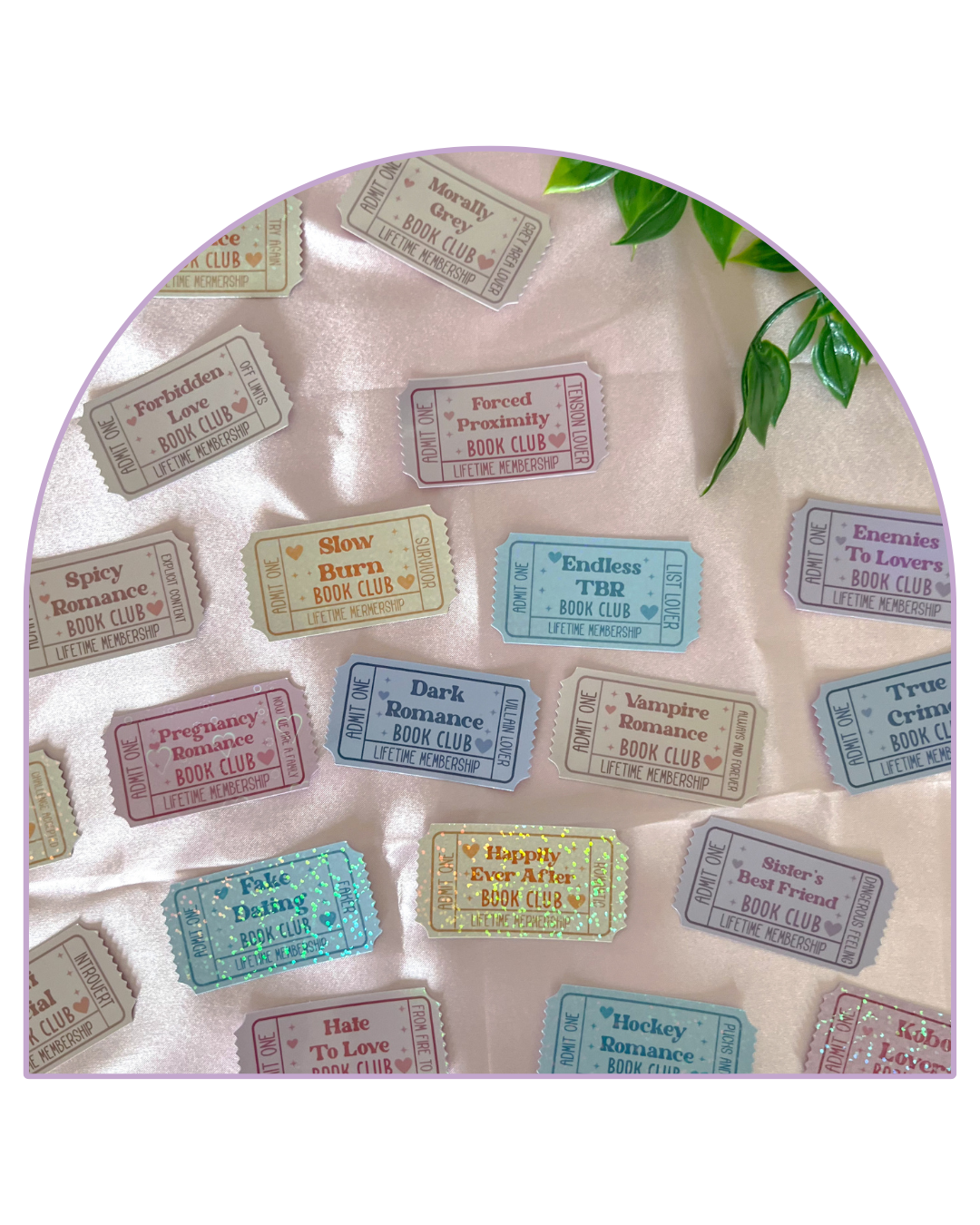 Sticker Ticket The Tropes Route Olografici