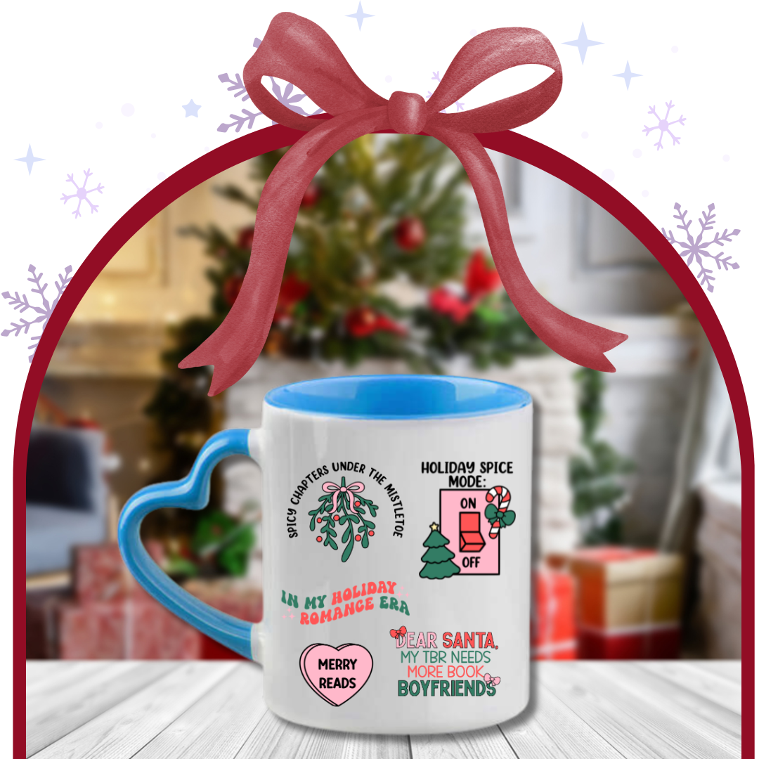 Tazza Smutty Christmas Cuore Azzurro