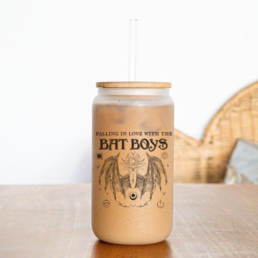 “Bat Boys” Tazza Tumbler di Vetro 470 ml - 16 oz Glass Can