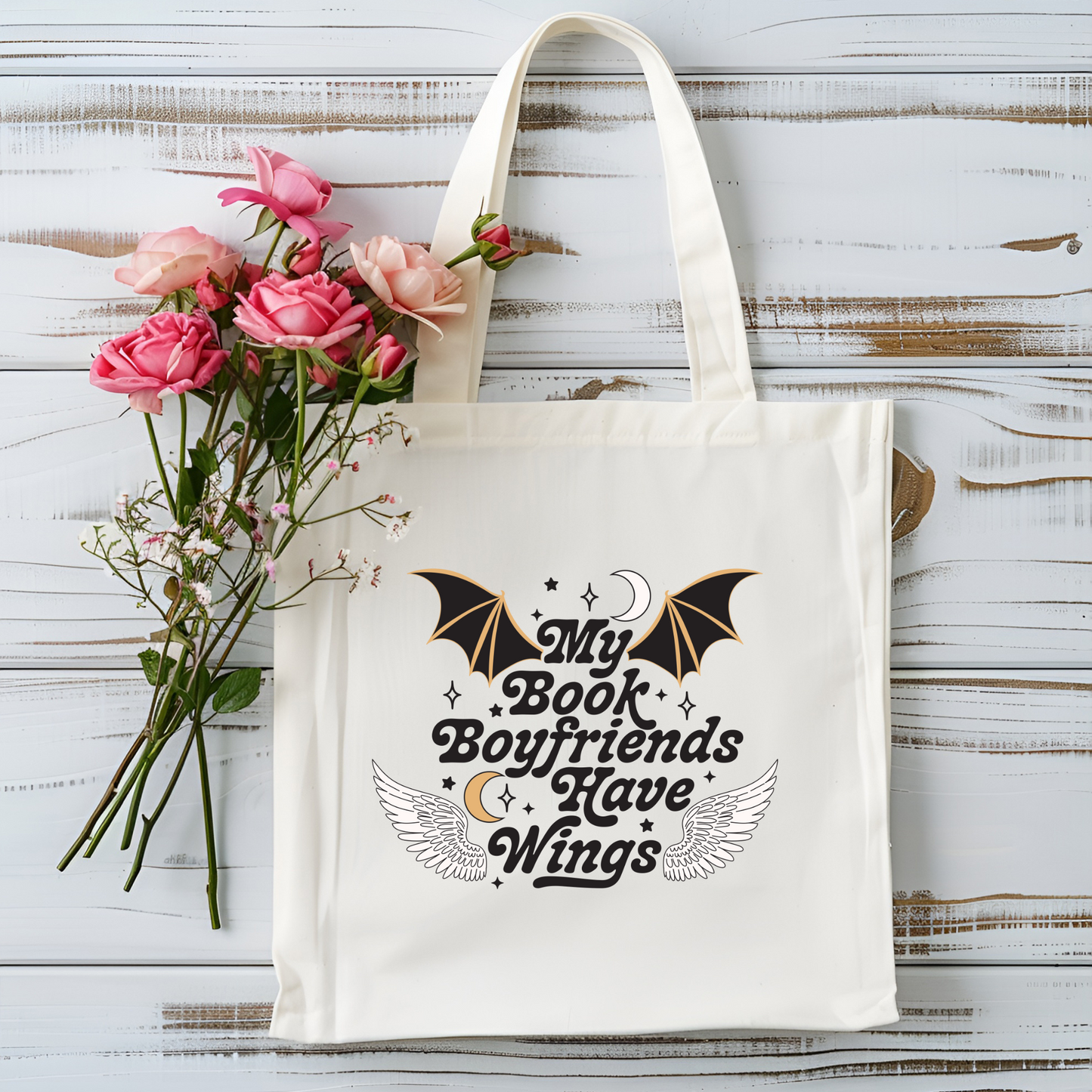 Borsa Shopper Bag/Tote Bag "My book boyfriends"