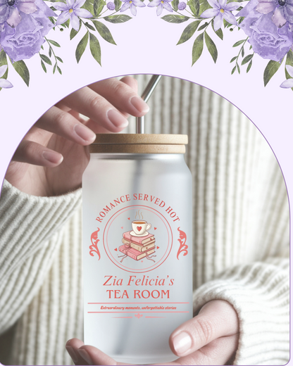 Zia Felicia's Tea Room - Tumbler in Vetro 520 ml