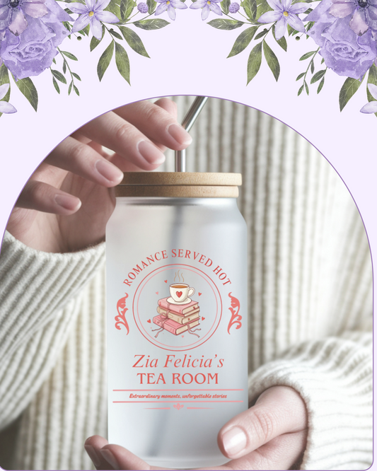 Zia Felicia's Tea Room - Tumbler in Vetro 520 ml