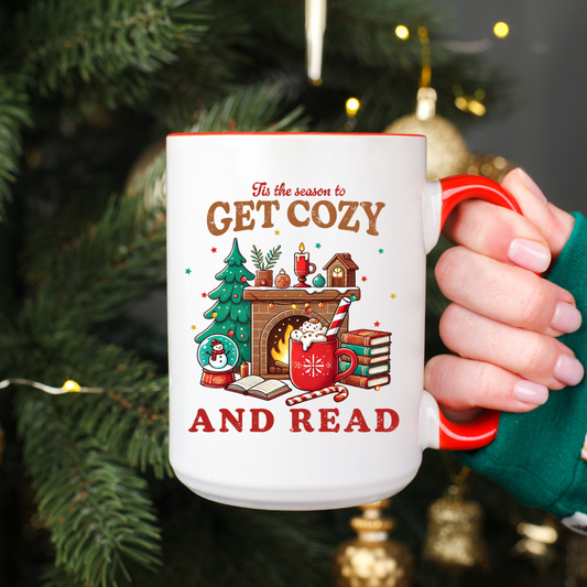 Tazza smussata "Cozy and Read"