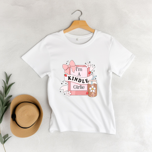 T-shirt "Kindle Girlie" (Colore Bianco)