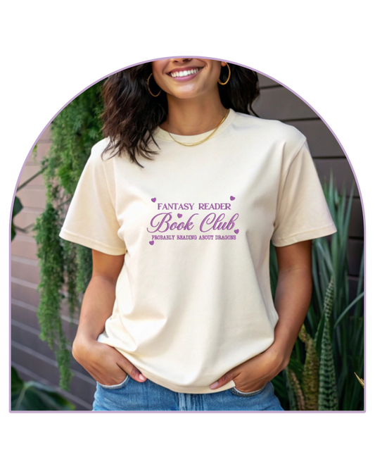 T-shirt Off White Fantasy Book Club