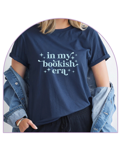T-shirt Ink Blue In my bookish era