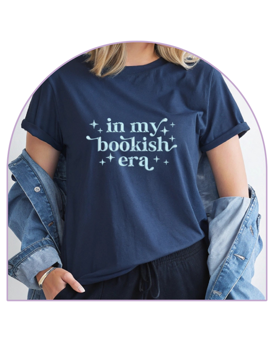T-shirt Ink Blue In my bookish era