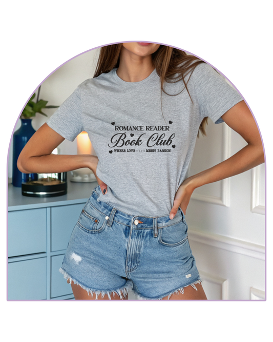 T-shirt Grey Heather Romance Book Club