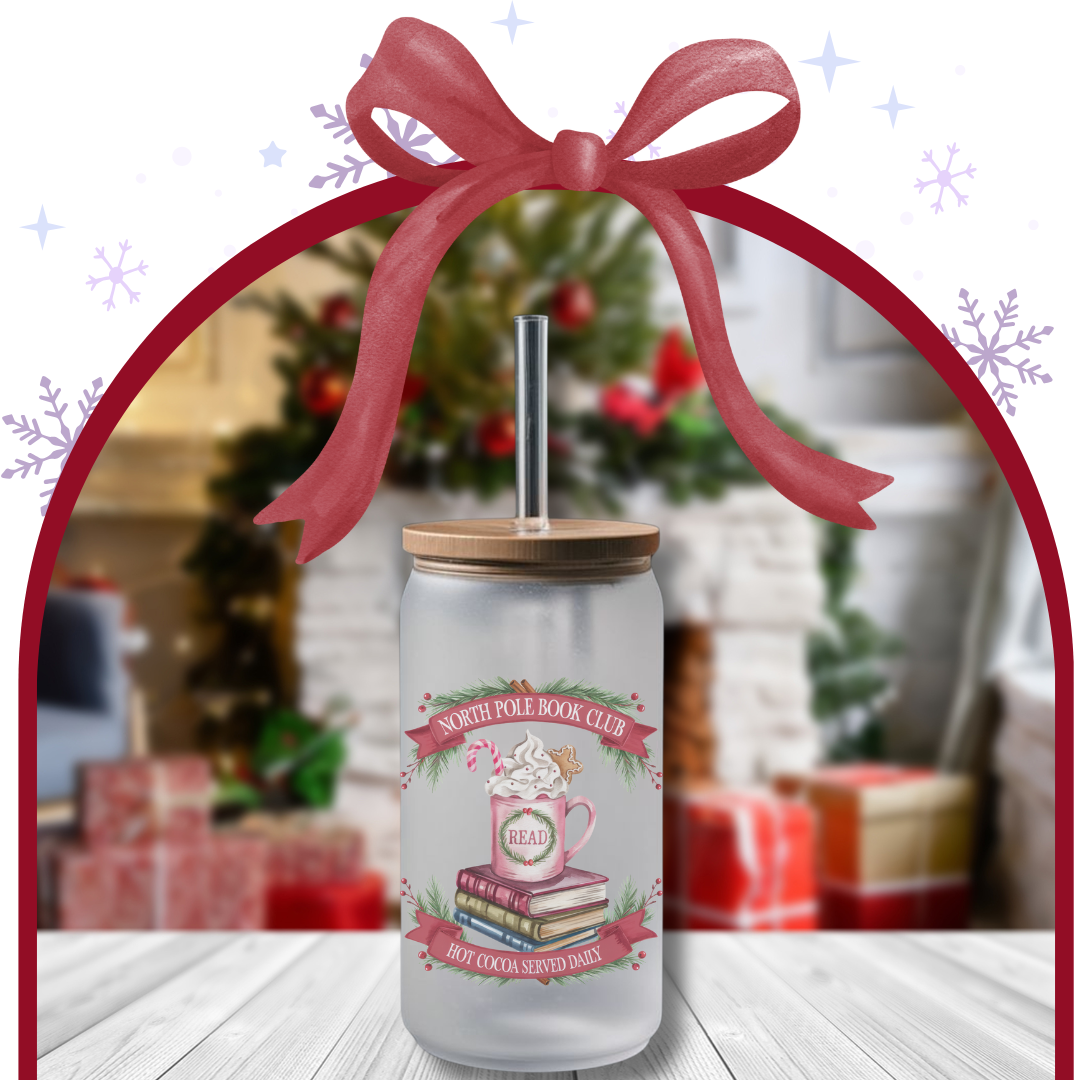 North Pole Book Club - Tumbler di Vetro 520 ml