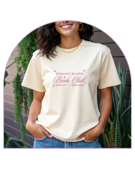 T-shirt Off White Romance Book Club
