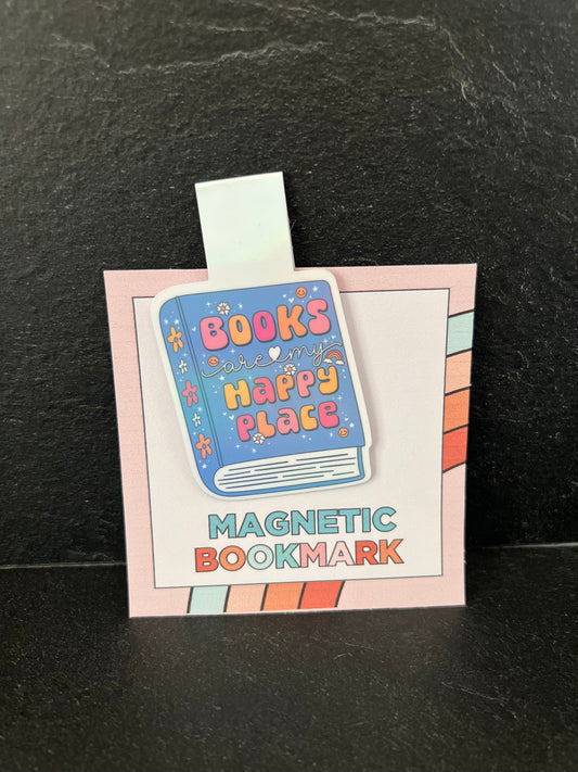 Segnalibro Magnetico Books Happy Place / Magnetic BookMark