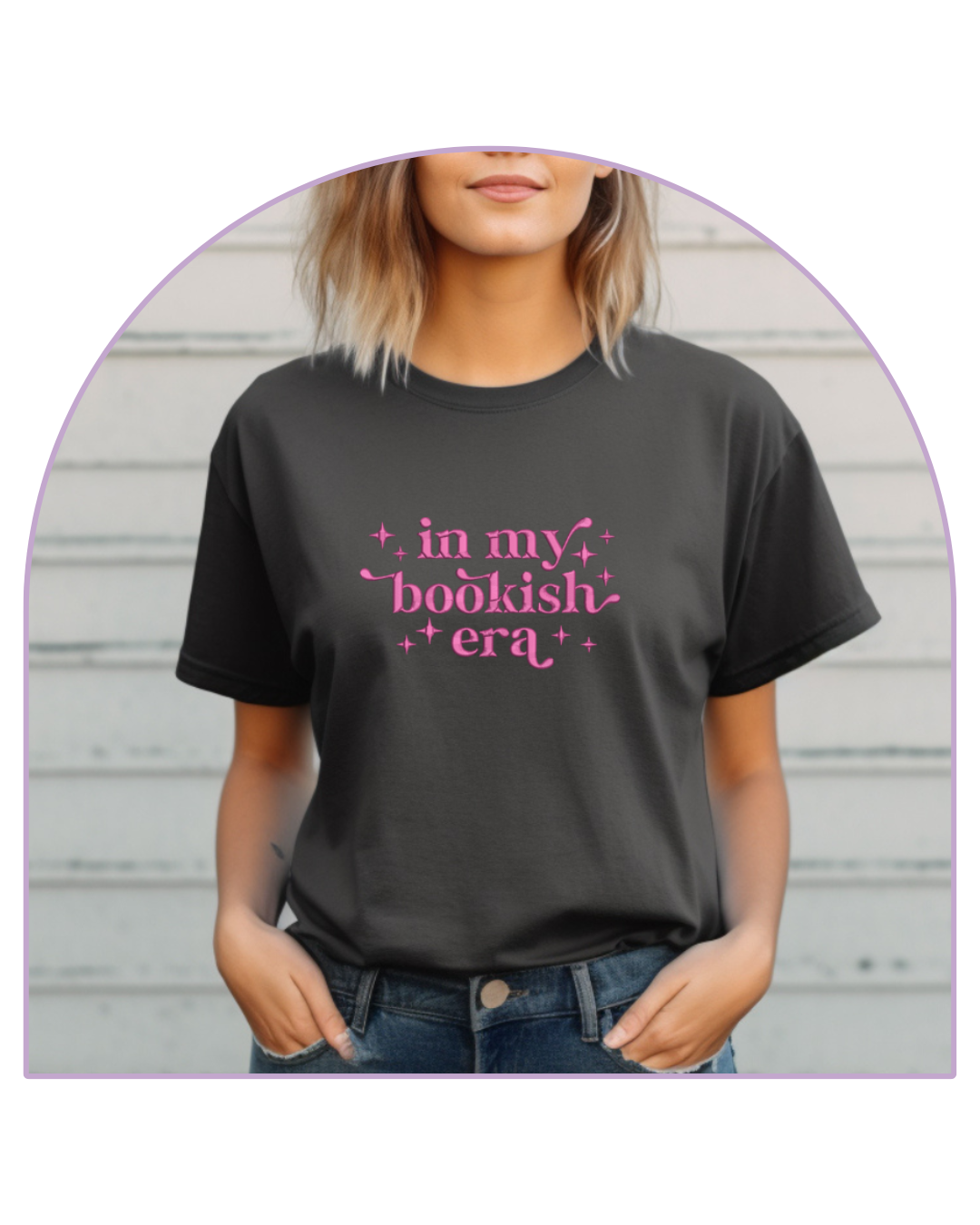 T-shirt Antracite In my bookish era