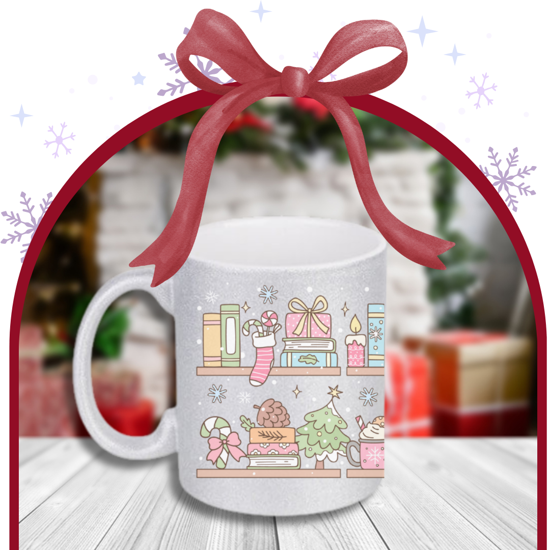 Tazza Glitter Argento – Christmas Library