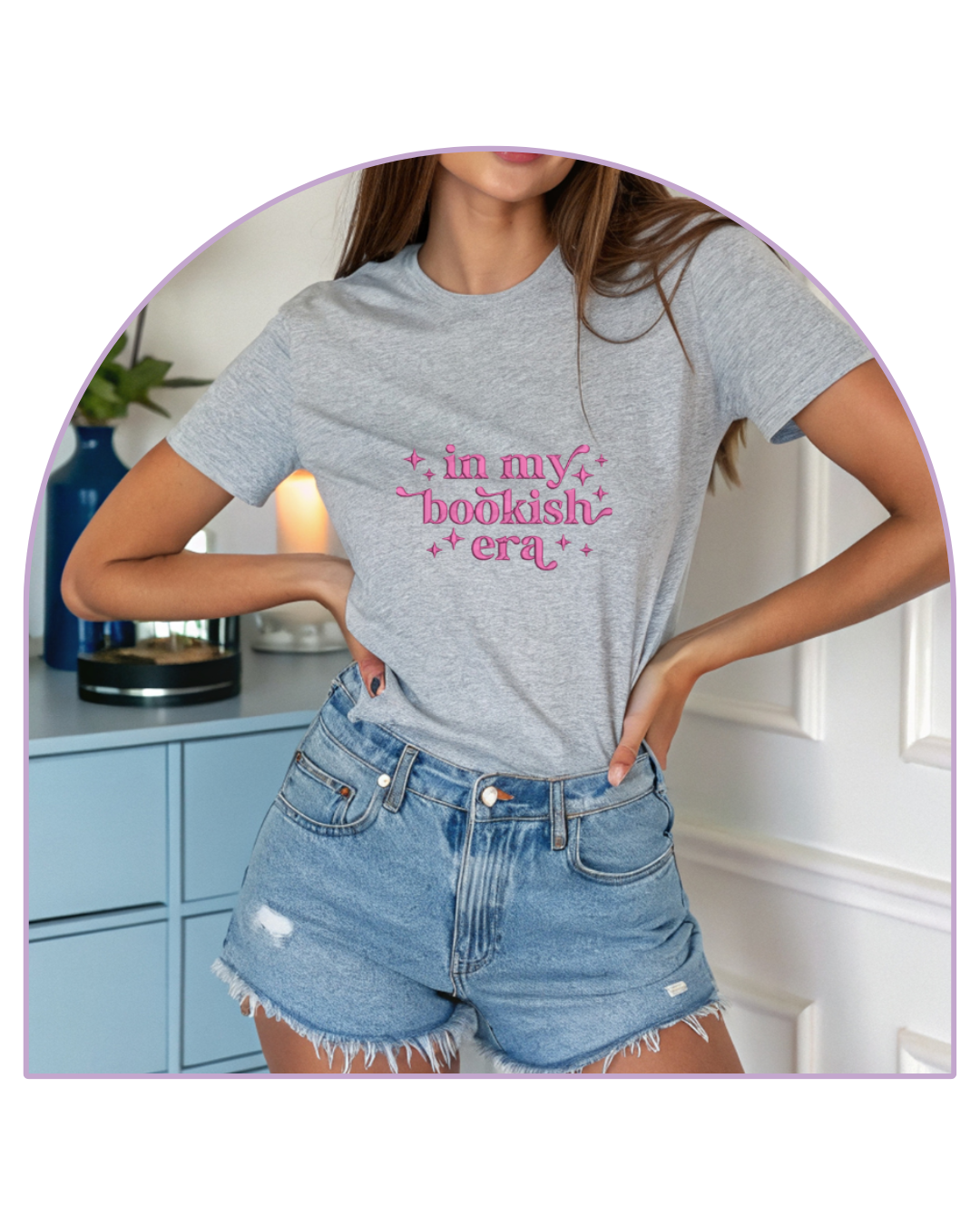 T-shirt Grey Heather In my bookish era