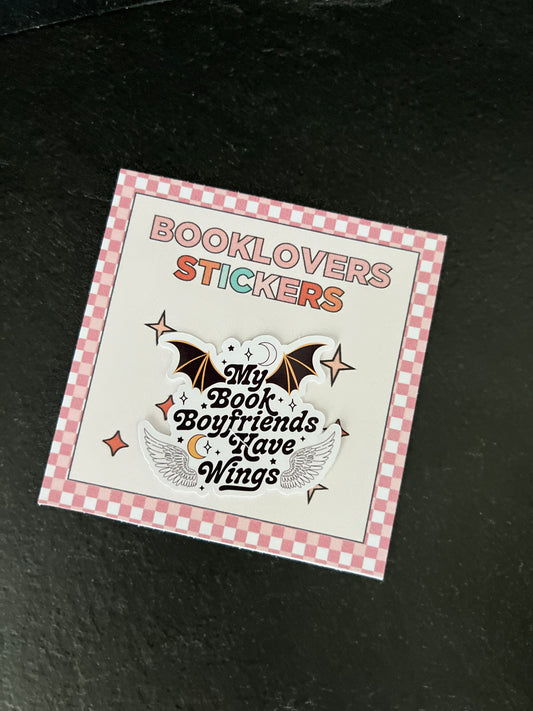 BookBoyfriends have Wings Sticker