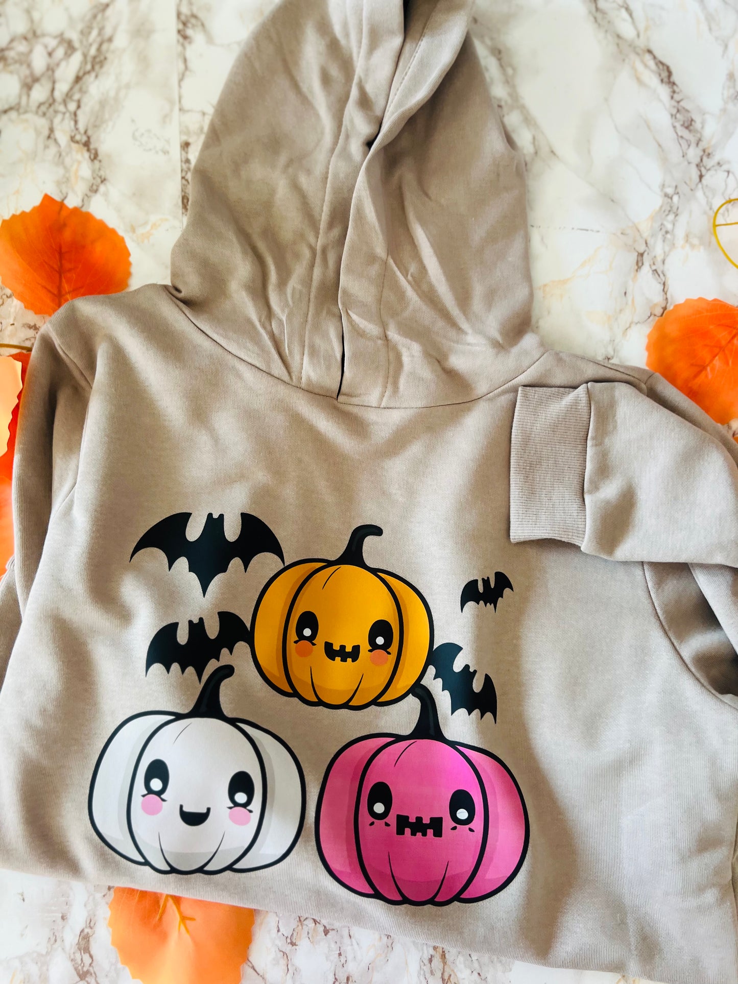 Felpa Beige Taglia M Zucche