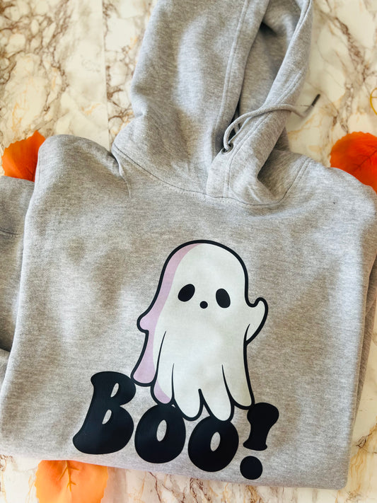 Felpa grigia Boo! Taglia L