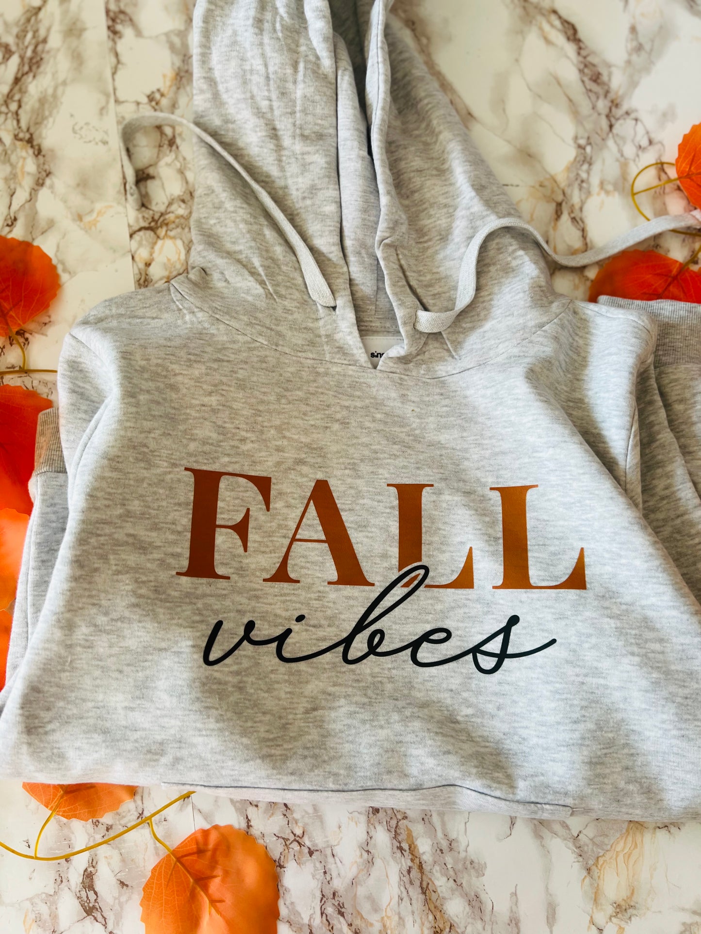 Felpa Grigia Taglia M Fall Vibes