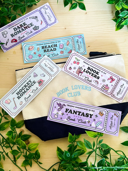 Pochette 100% cotone - Book Lovers Club
