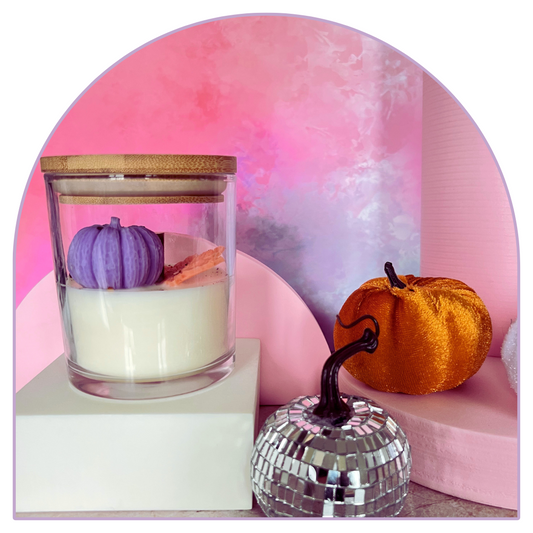 Whispers at Midnight – Candela in vetro artigianale