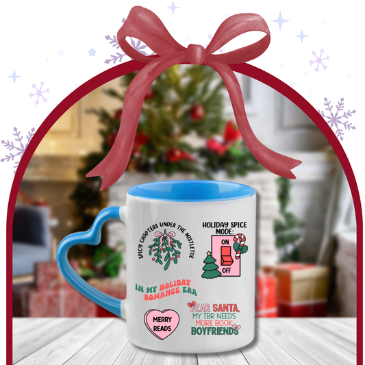 Tazza Smutty Christmas Cuore Azzurro