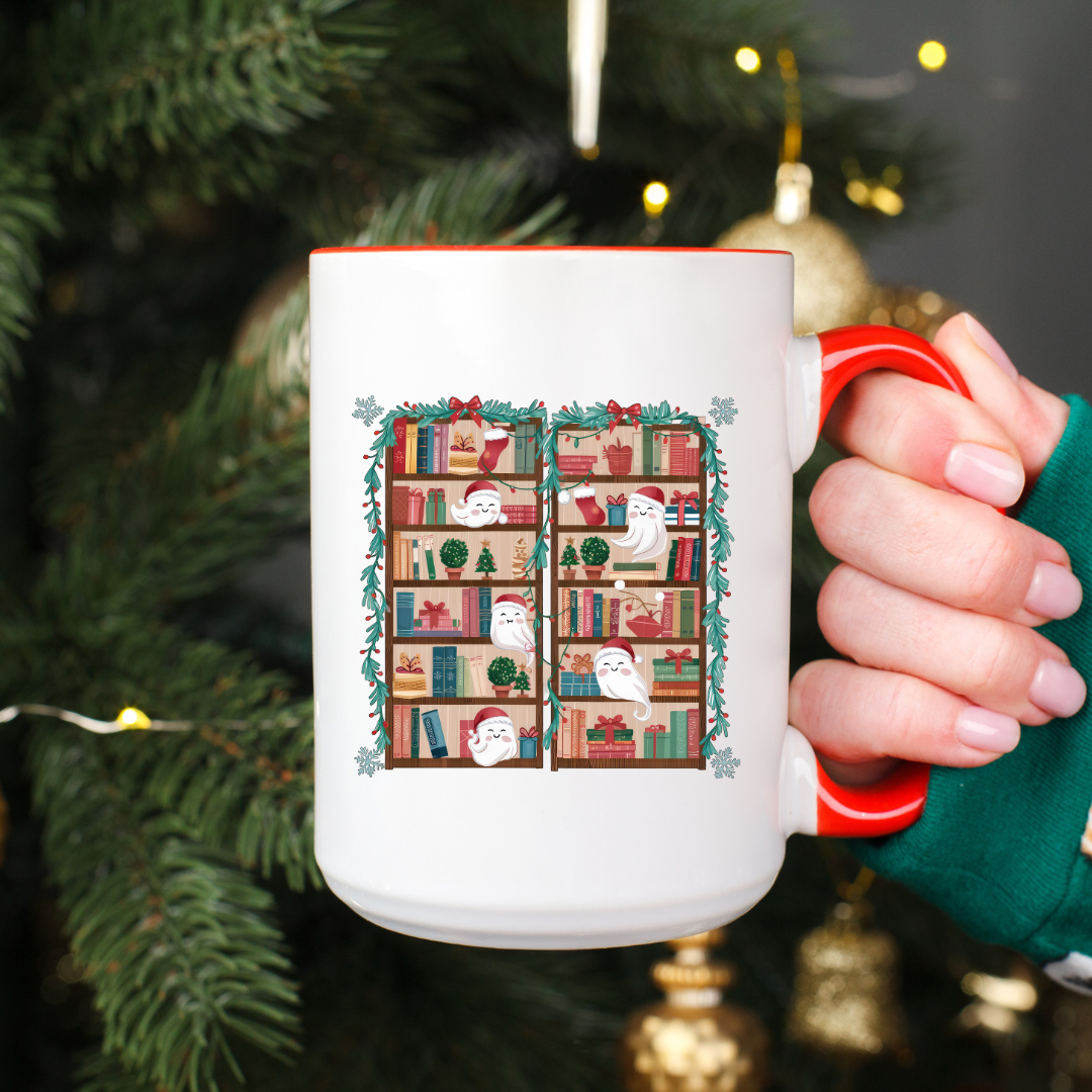 Tazza smussata Christmas Library